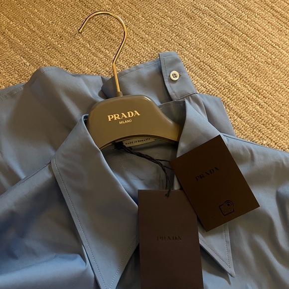 Prada Button Down - Blue Size 48 - Picture 4 of 9